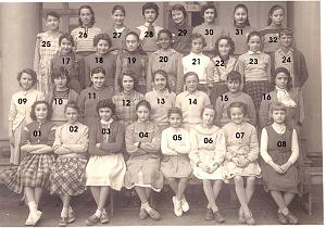 ECOLE LAMORICIERE FILLES 1956 CM2 N02 MME LOPEZ
